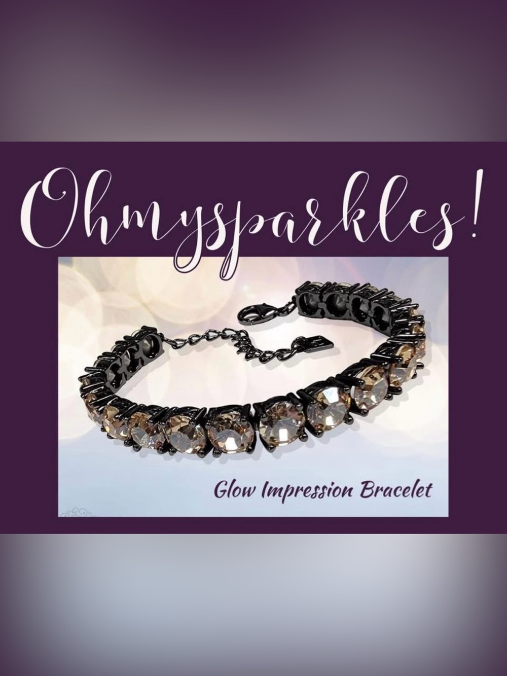 Park Lane “Glow” Impression Bracelet! NWOT!! This Has Been Altered!!!